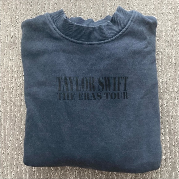 Taylor Swift Sweaters - NWOT Taylor Swift Eras Tour Merch Blue Mockneck Sweatshirt